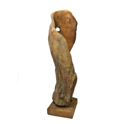 Lampa Rzeźba podświetlana z kawałka drewna tekowego 78cm